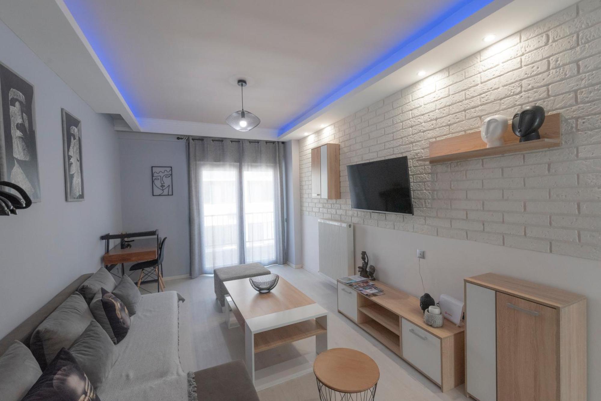 Vip Apt. Pezodromos Kalamarias Tesalonika Bagian luar foto